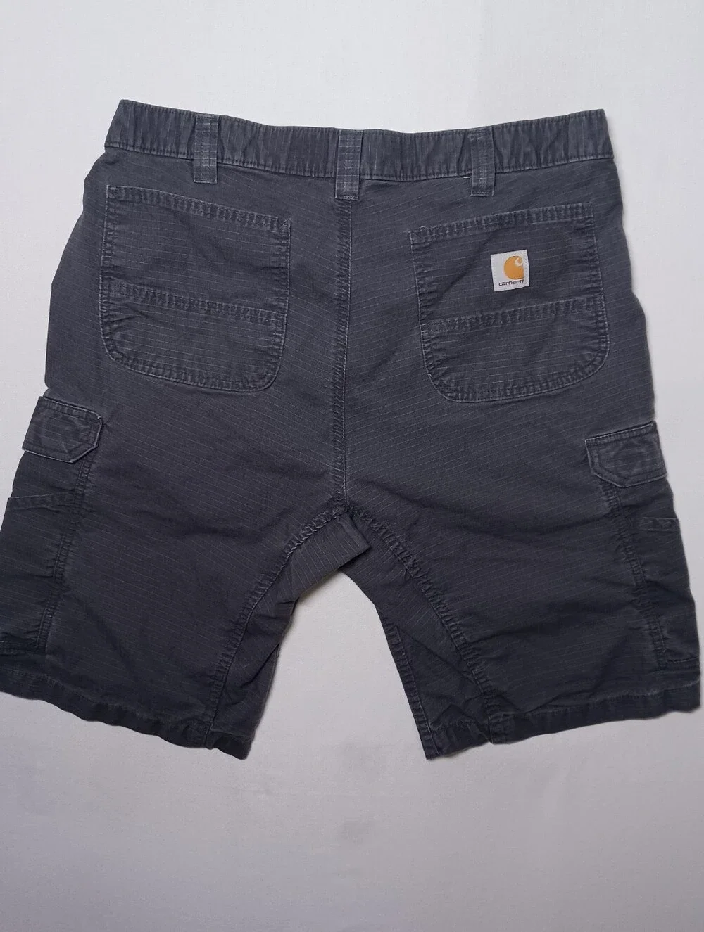 Carhartt Force Broxton Ripstop Cargo Shorts 36 Gray Relaxed Fit 103543